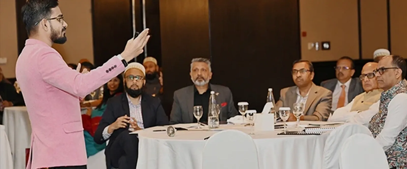 Dr. Faz presenting at a corporate training session